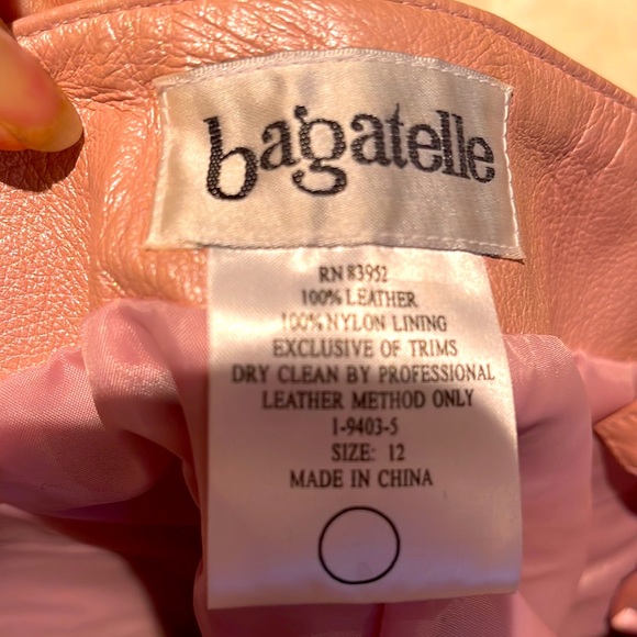 Blush Pink Leather Jacket & Pants - Picture 5 of 5